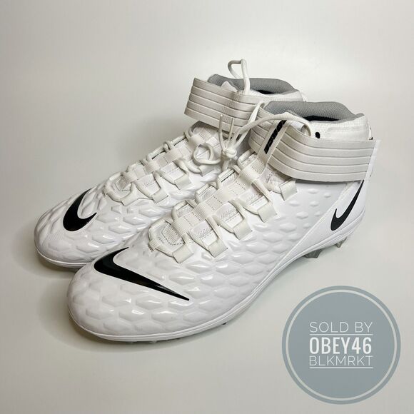 Nike Force Savage Pro 2 Mens Football Cleats White AH4000-100 Sz 10